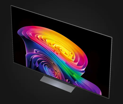 LG OLED evo C6 Fernseher, Schrägansicht