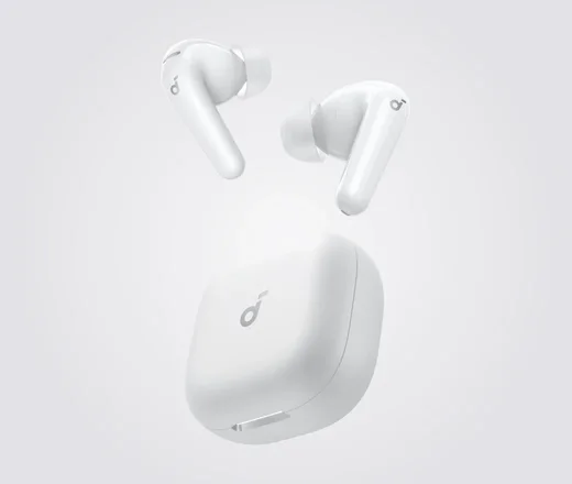 Soundcore P31i in Weiß mit Case