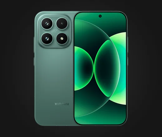 Xiaomi 17 in Grün, Rück- und Vorderseite